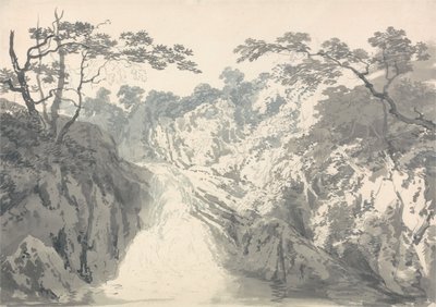 Landscape with Waterfall by Joseph Mallord William Turner